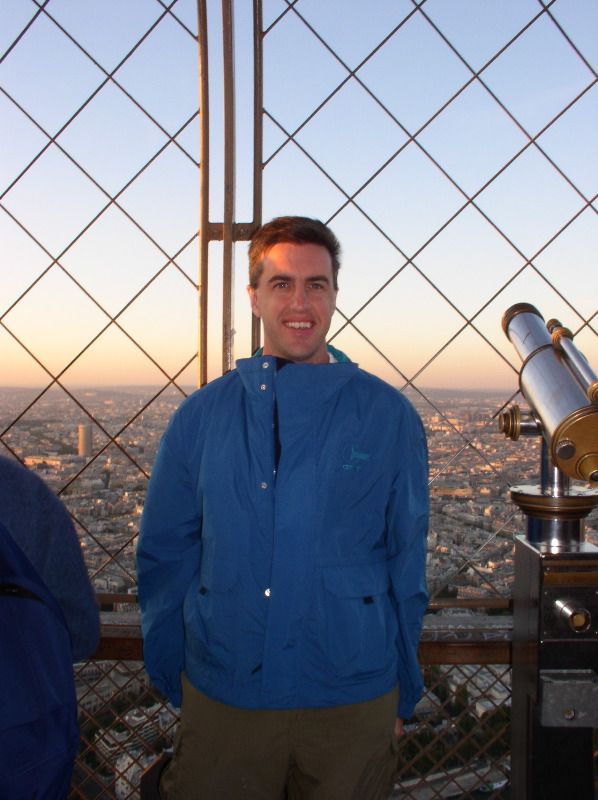 Dan atop the Eiffel Tower