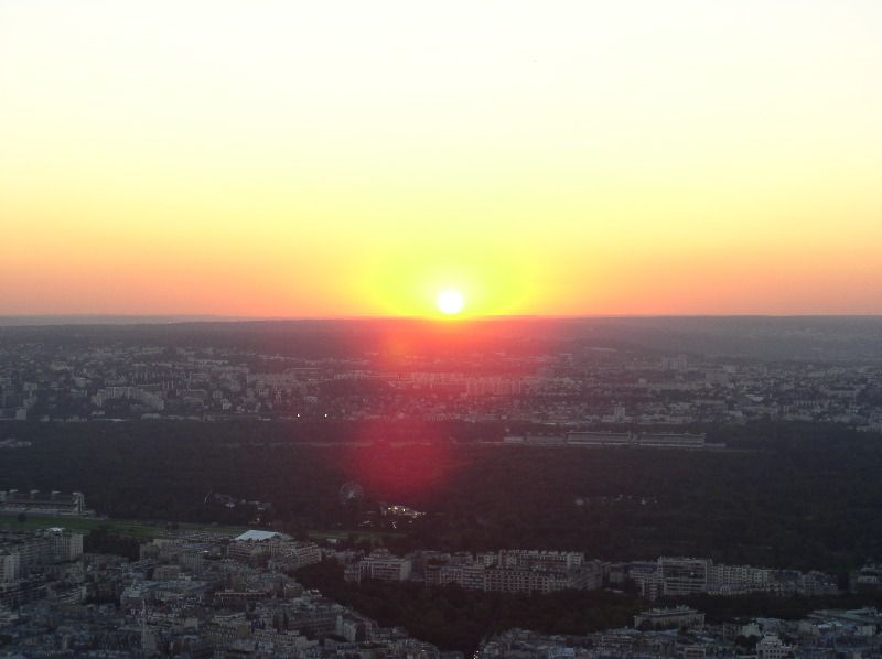 Sunset from the Eiffel Tower