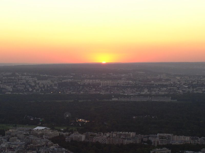 Sunset from the Eiffel Tower