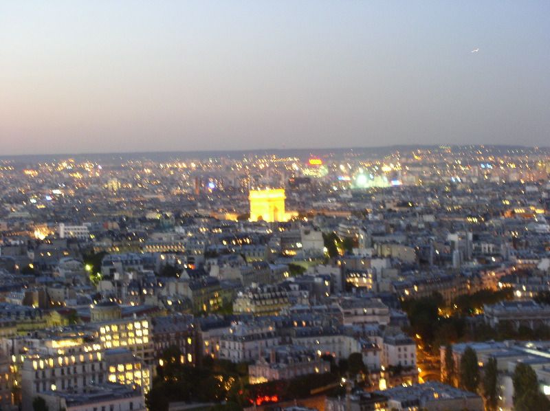 Arc de Triomphe from the Eiffel Tower