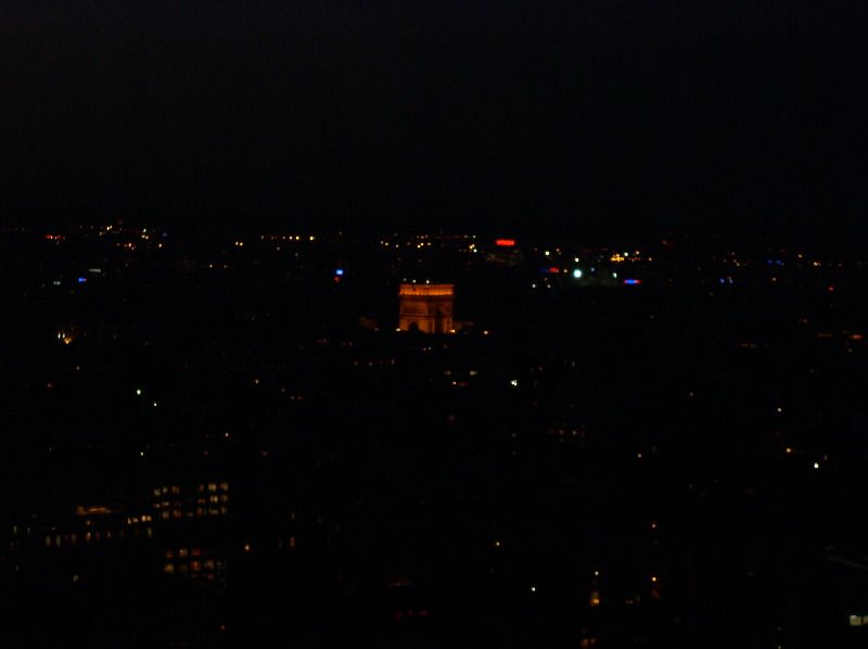 Arc de Triomphe from the Eiffel Tower