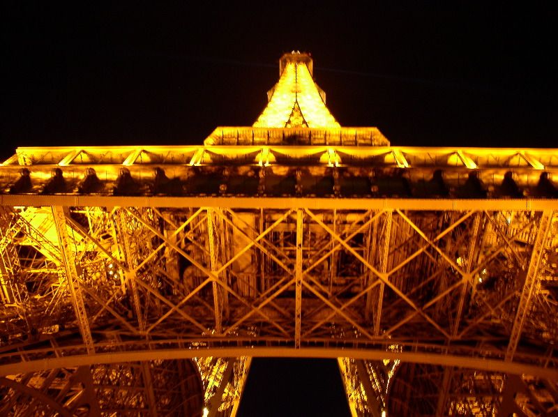 The Eiffel Tower from below